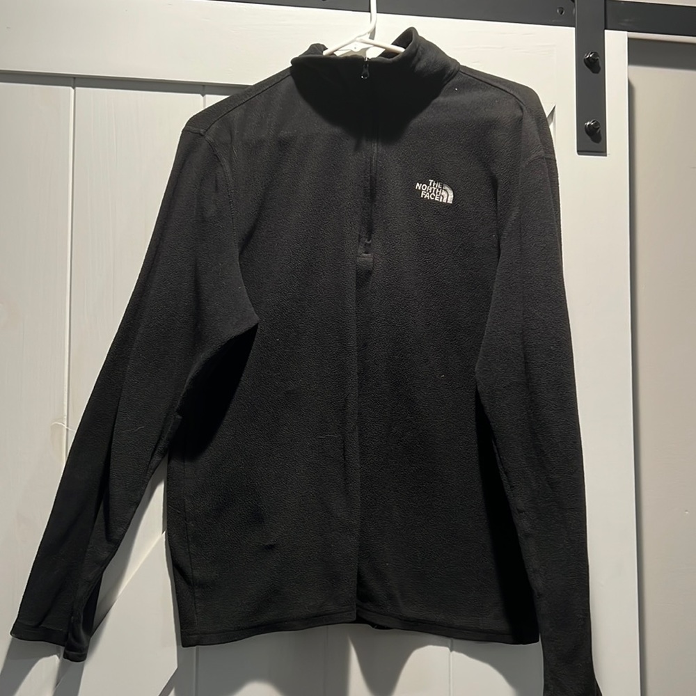The north face black 1/4 zip